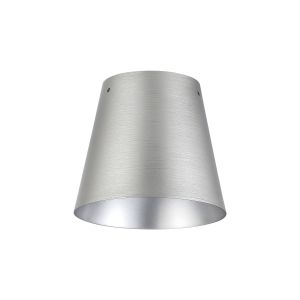 Tera 16cm x 14cm Light Grey/Silver Metal Shade (A), NO SUPPORT RODS INCLUDED