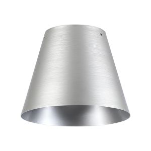 Tera 23cm x 18cm Light Grey/Silver Metal Shade (A) NO SUPPORT RODS INCLUDED,