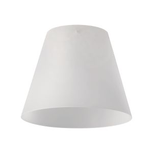 Tera 23cm x 18cm Frosted White Glass Shade (B) NO SUPPORT RODS INCLUDED,
