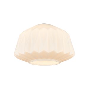 Alux 30cm x 20cm Origami Trapezium Glass (A) Shade, Opal