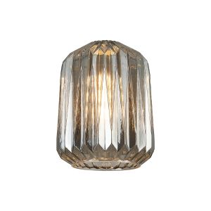 Alux 20cm x 26cm Origami Cylinder Glass (B) Shade, Smoke