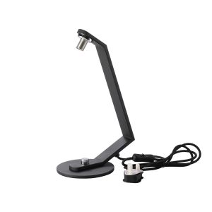Bagno Table Lamp Without Shade, 1 Light G9, Black/Polished Chrome