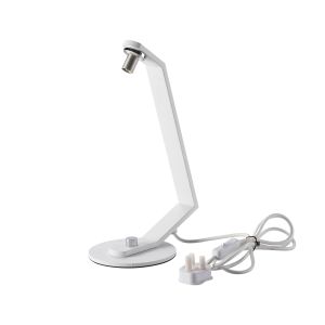 Bagno Table Lamp Without Shade, 1 Light G9, White/Polished Chrome