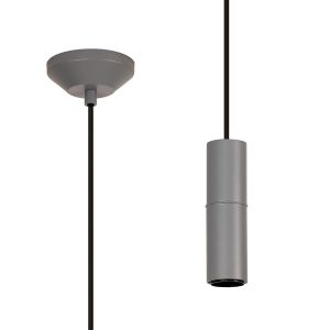 Albor 10cm 1.5m 1 Light Pendant (FRAME ONLY) Without Lampholder Cover, 1 x E27, Warm Grey/Black Braided Cable