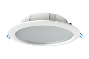 Graciosa 23.5cm Round LED Downlight, 24.5W, 4000K, 2100lm, White, Cut Out 200mm, IP44, Driver Included, 3yrs Warranty