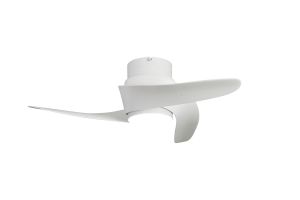 Groenland XS 79.5cm 30W LED Dimmable Ceiling Light With Built-In 24W DC Fan, 2700-5000K Remote Control, 2640lm, White, 5yrs Warranty