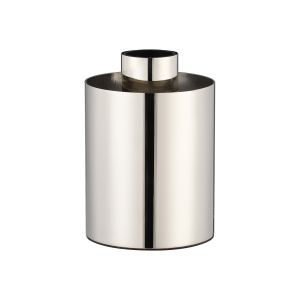 Odeyscene Table Lamp Without Shade, 1 x E27, Polished Nickel/Dark Grey Braided Cable