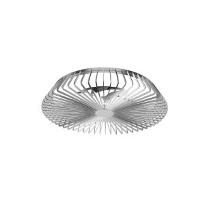 Himalaya 70W LED Dimmable Ceiling Light With Built-In 35W DC Fan, c/w Remote Control, APP & Alexa/Google Voice Control, 4900lm, Silver, 5yrs Warranty