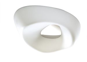 Huevo Ceiling 5 Light E27 Outdoor IP44, Polished Chrome / Opal White