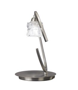 Ice Table Lamp 1 Light G9 ECO, Satin Nickel
