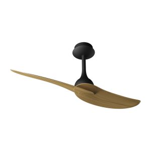 Ipanema 1m 32W Twin Blade Ceiling Fan, Remote Control, Black/Wood, 5yrs Warranty