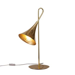 Jazz Table Lamp 58cm, 1 x E27 (Max 20W), Polished Gold