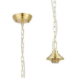 Amara 11cm Single Pendant (FRAME ONLY), 1 x E27, Satin Gold