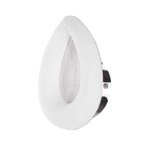 Juno Wall Lamp 5W LED 3000K, 450lm, Satin Aluminium/Frosted Acrylic/Polished Chrome, 3yrs Warranty