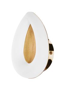 * Juno Wall Lamp 5W LED 3000K, 450lm, Satin Gold/Frosted Acrylic/Gold, 3yrs Warranty