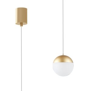 Kilda 1 Light Surface Pendant, 10W LED, 3000K, 800lm, Gold, 3yrs Warranty