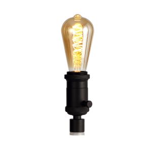 Kork Table Lamp For Bottle, 1 Light E27, Dimmable, Black, (Lamps Not Included)