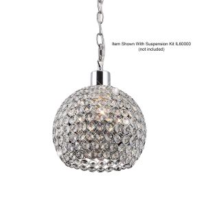 Kudo Crystal Ball Non-Electric SHADE ONLY Polished Chrome/Crystal