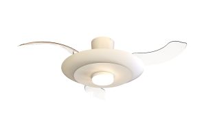 Kyoto 52cm 20W LED Dimmable Ceiling Light With Built-In 30W DC Fan, 3000-5000K Remote Control, 3600lm, White, 5yrs Warranty