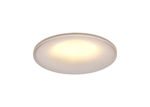 Lagos Recessed Spotlight 10cm Round, GU10 (Max 12W), Cut Out 85mm, White