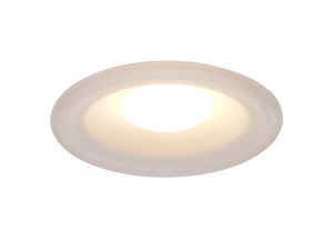 Lagos Recessed Spotlight 12cm Round, GU10 (Max 12W), Cut Out 95mm, White