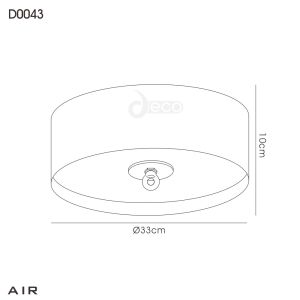 Additions 290mm, 3m Universal Suspension Plate c/w Power Cable For Lowradorootg Flush Fittings, Max Load 20kg (ONLY TESTED FOR OUR RANGE OF PRODUCTS)