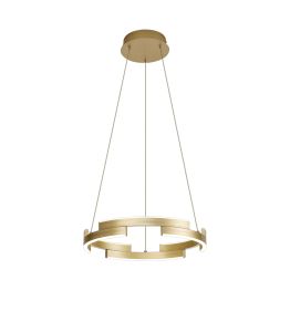 Alaric 40cm Pendant, 22W LED, 3500K,1000lm, 3 Step Dimming, Sand Gold, 3yrs Warranty
