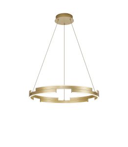 Alaric 60cm Pendant, 36W LED, 3500K,1500lm, 3 Step Dimming, Sand Gold, 3yrs Warranty