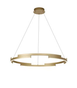Alaric 80cm Pendant, 44W LED, 3500K,1900lm, 3 Step Dimming, Sand Gold, 3yrs Warranty