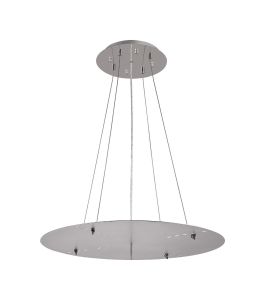 Lowan 59cm, 3m Polished Chrome/Silver, Suspension Plate c/w Power Cable For Lowering Flush Fittings, Max Load 40kg (ONLY TESTED FOR OUR PRODUCTS)