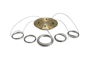 Lowan 25cm 3m Suspension Plate Kit AB c/w Plate, Power Cable, 4 x Suspension Cables & Grips, Max Load 20kg (ONLY TESTED FOR OUR RANGE OF PRODUCTS)
