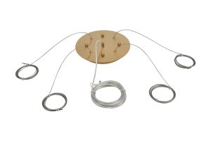 Lowan 25cm 3m Suspension Plate Kit BR c/w Plate, Power Cable, 4 x Suspension Cables & Grips, Max Load 20kg (ONLY TESTED FOR OUR RANGE OF PRODUCTS)