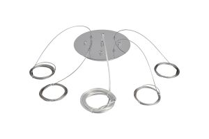 Lowan 25cm 3m Suspension Plate Kit CH c/w Plate, Power Cable, 4 x Suspension Cables & Grips, Max Load 20kg (ONLY TESTED FOR OUR RANGE OF PRODUCTS)