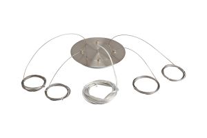 Lowan 25cm 3m Suspension Plate Kit SN c/w Plate, Power Cable, 4 x Suspension Cables & Grips, Max Load 20kg (ONLY TESTED FOR OUR RANGE OF PRODUCTS)