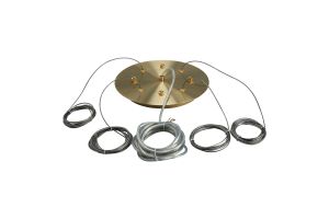 Lowan 25cm 3m Suspension Plate Kit AB c/w Plate, Power Cable, 4 x Suspension Cables & Grips, Max Load 40kg (ONLY TESTED FOR OUR RANGE OF PRODUCTS)
