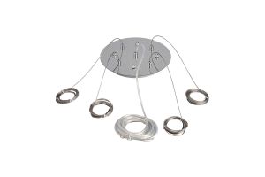 Lowan 25cm 3m Suspension Plate Kit CH c/w Plate, Power Cable, 4 x Suspension Cables & Grips, Max Load 40kg (ONLY TESTED FOR OUR RANGE OF PRODUCTS)
