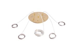 Lowan 25cm 3m Suspension Plate Kit FG c/w Plate, Power Cable, 4 x Suspension Cables & Grips, Max Load 40kg (ONLY TESTED FOR OUR RANGE OF PRODUCTS)
