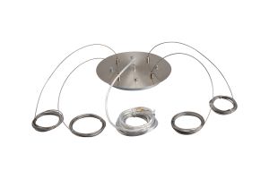 Lowan 25cm 3m Suspension Plate Kit SN c/w Plate, Power Cable, 4 x Suspension Cables & Grips, Max Load 40kg (ONLY TESTED FOR OUR RANGE OF PRODUCTS)