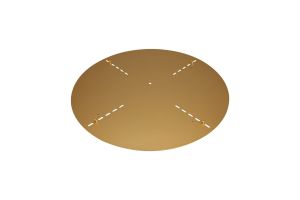 Lowan 59cm Suspension Plate Only Antique Brass (ONLY TESTED FOR OUR RANGE OF PRODUCTS)