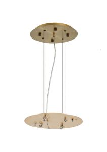 Lowan 29cm,Antique Brass/Painted Brass, 3m Suspension Plate c/w Power Cable To Lower Flush Fittings, Max Load 20kg (ONLY TESTED FOR OUR PRODUCTS)