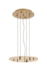 Lowan 31cm, 3m Brass/Painted Brass, Suspension Plate c/w Power Cable To Lower Flush Fittings, Max Load 20kg (ONLY TESTED FOR OUR PRODUCTS)