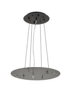 Lowan 44cm, 3m Satin Black/Matt Black, Suspension Plate c/w Power Cable To Lower Flush Fittings, Max Load 20kg (ONLY TESTED FOR OUR PRODUCTS)