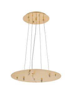 Lowan 44cm, 3m French Gold/Painted Gold, Suspension Plate c/w Power Cable To Lower Flush Fittings,  Max Load 20kg (ONLY TESTED FOR OUR PRODUCTS)