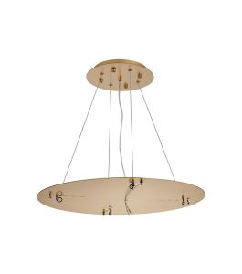 Lowan 59cm, 3m Brass/Painted Brass, Suspension Plate c/w Power Cable To Lower Flush Fittings, Max Load 20kg (ONLY TESTED FOR OUR PRODUCTS)