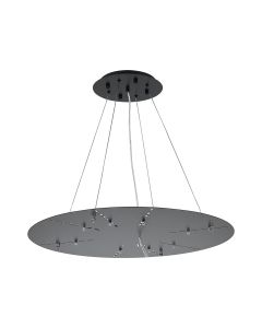 Lowan 69cm, 3m Satin Black/Matt Black, Suspension Plate c/w Power Cable To Lower Flush Fittings, Max Load 20kg (ONLY TESTED FOR OUR PRODUCTS)