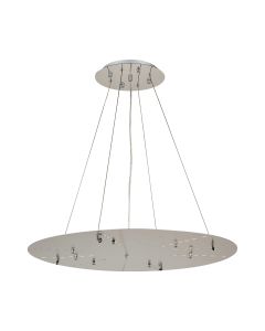Lowan 69cm, 3m Polished Chrome/Silver, Suspension Plate c/w Power Cable To Lower Flush Fittings, Max Load 20kg (ONLY TESTED FOR OUR PRODUCTS)