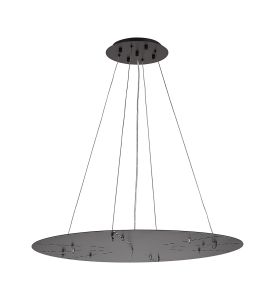 Lowan 79cm, 3m Satin Black/Matt Black, Suspension Plate c/w Power Cable To Lower Flush Fittings, Max Load 20kg (ONLY TESTED FOR OUR PRODUCTS)