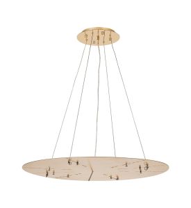 Lowan 79cm, 3m French Gold/Painted Gold, Suspension Plate c/w Power Cable To Lower Flush Fittings,  Max Load 20kg (ONLY TESTED FOR OUR PRODUCTS)