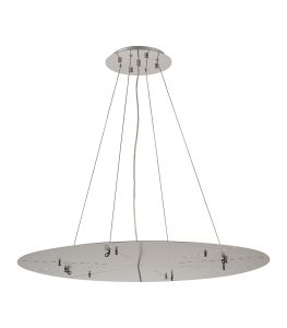 Lowan 89cm, 3m Polished Chrome/Silver, Suspension Plate c/w Power Cable To Lower Flush Fittings, Max Load 20kg (ONLY TESTED FOR OUR PRODUCTS)