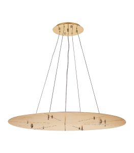 Lowan 89cm, 3m French Gold/Painted Gold, Suspension Plate c/w Power Cable To Lower Flush Fittings,  Max Load 20kg (ONLY TESTED FOR OUR PRODUCTS)
